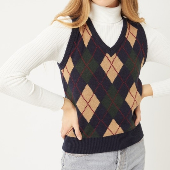 Argyle Pattern Sweater Vest - Picture 14 of 16